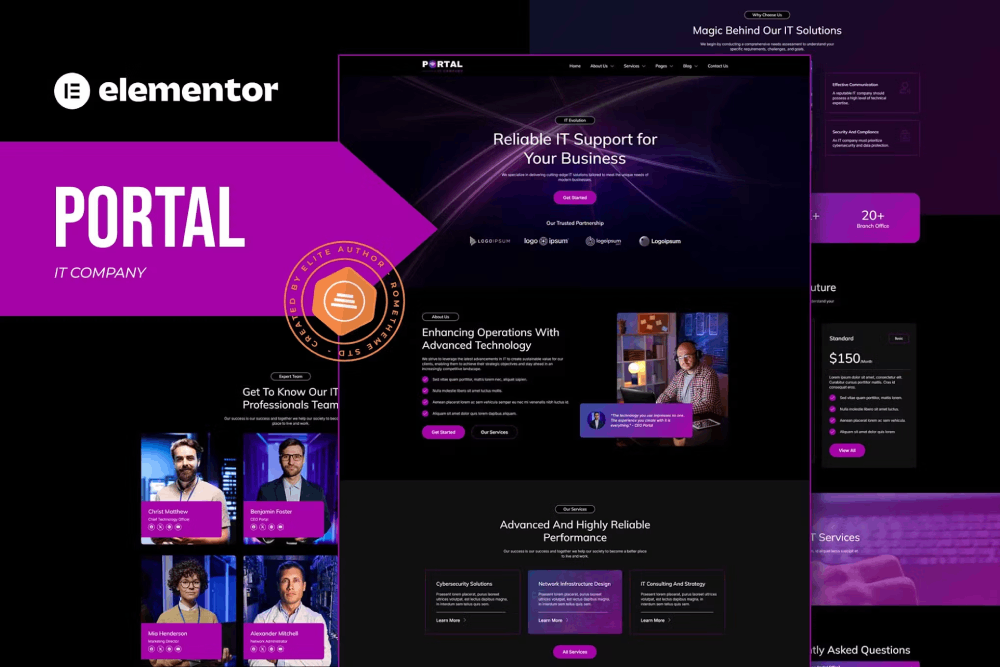 IT Company Elementor Template