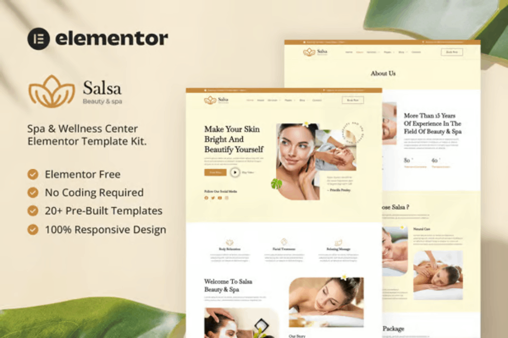 Beauty & Spa Elementor Template