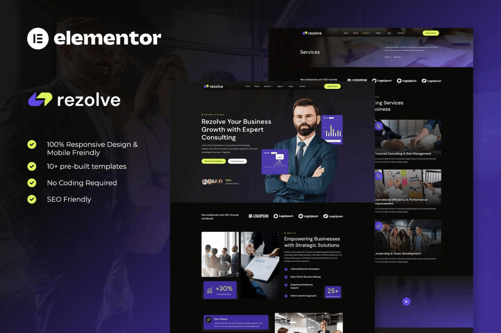 Business Consulting Elementor Template