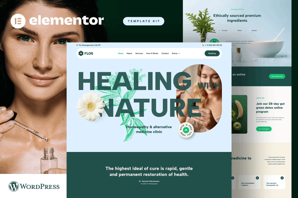 Alternative Medicine & Holistic Health Elementor Template