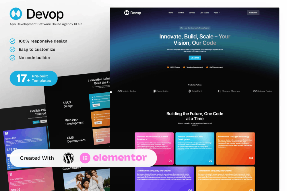 App Development & Software House Elementor Template