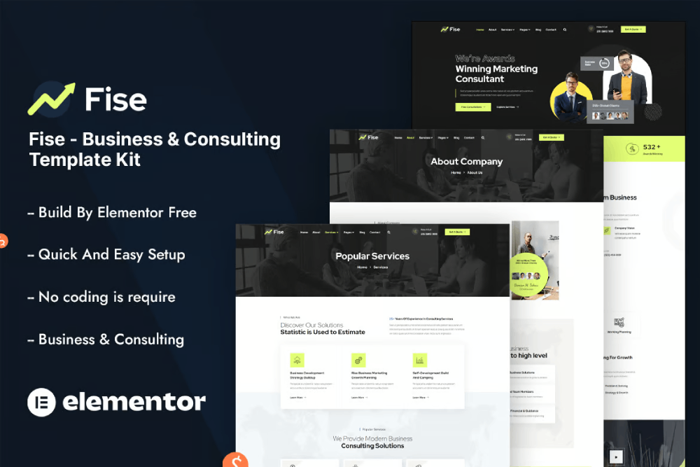Business & Consulting Elementor Template