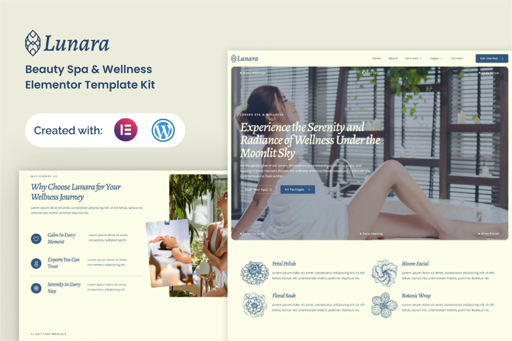 Beauty Spa Wellnes Elementor Template