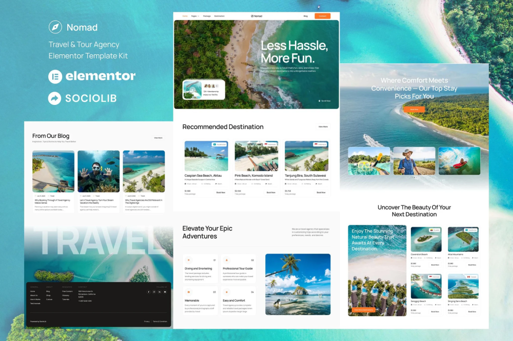Tour & Travel Agency Elementor Template
