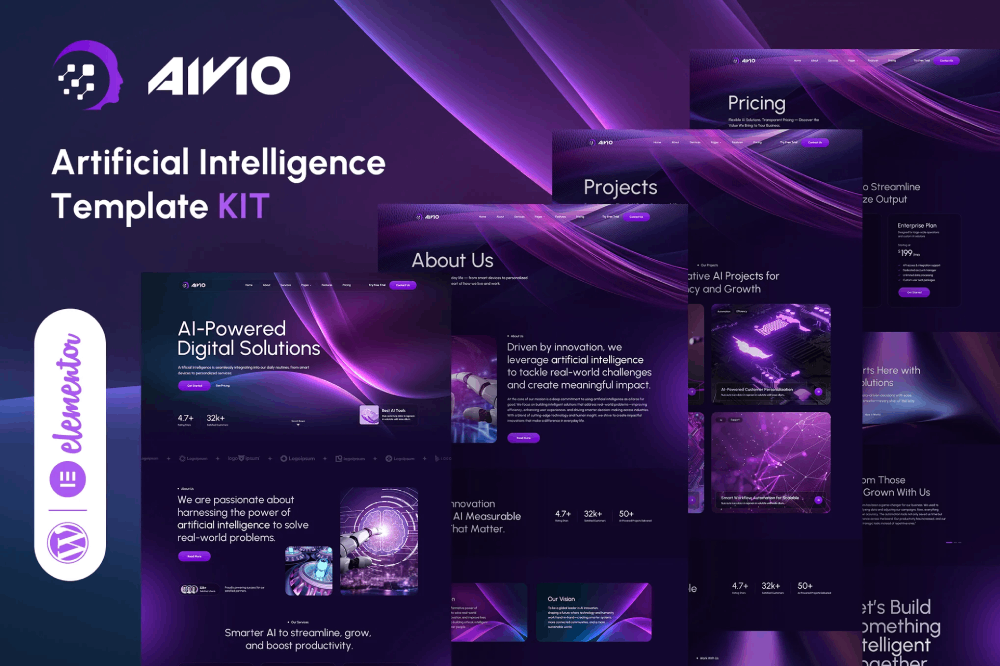 Artificial Intelligence Elementor Template