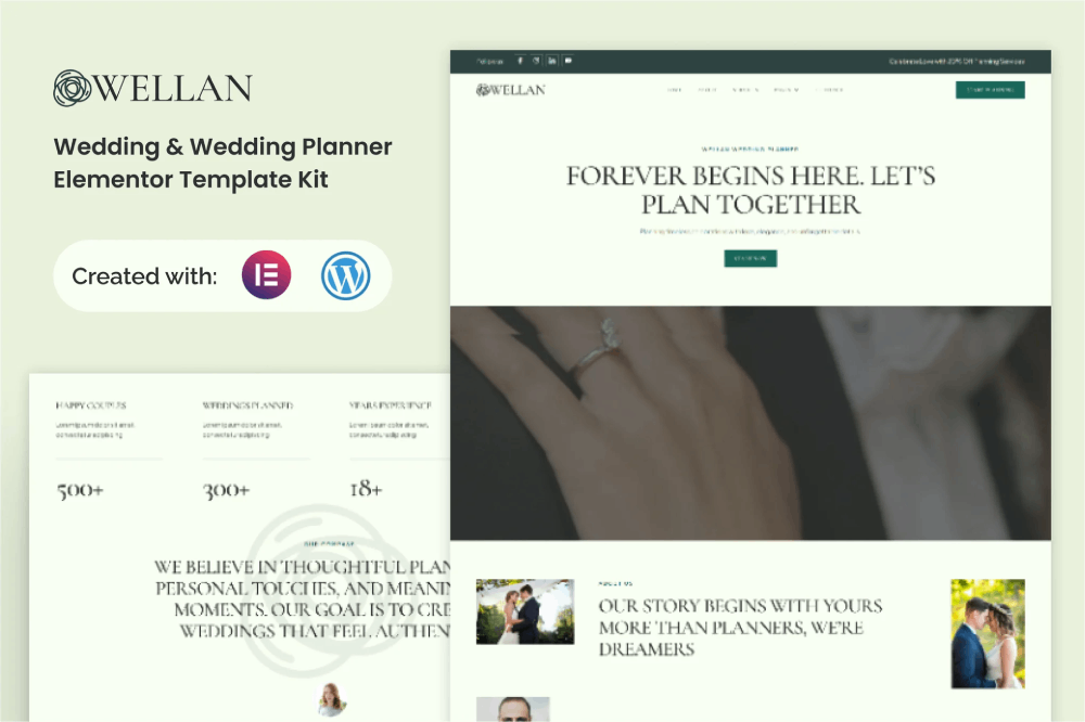 Wedding & Wedding Planner Elementor Template