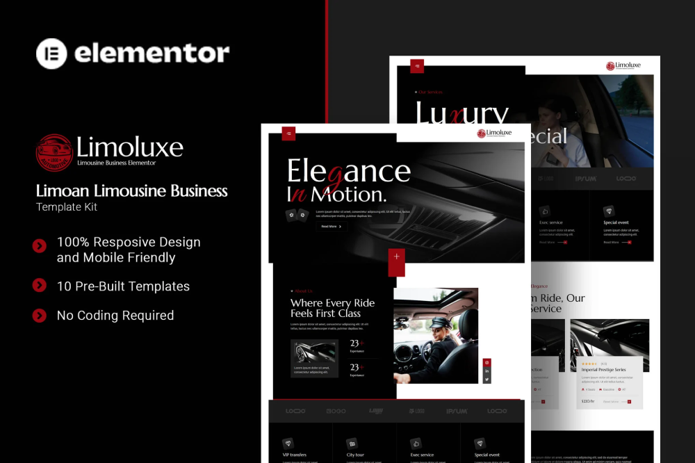 Limoan Limousine Business Elementor Template