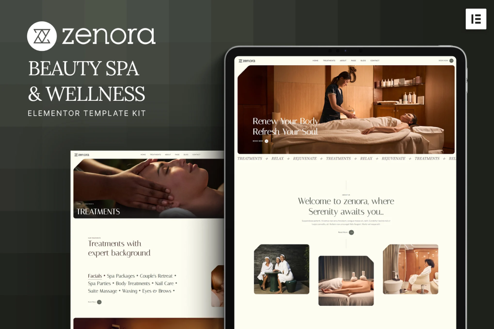 Beauty Spa & Wellness Elementor Template