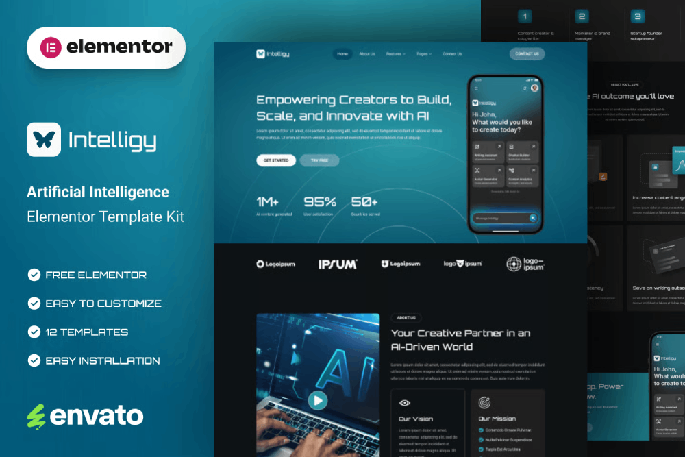 Artificial Intelligence Elementor Template