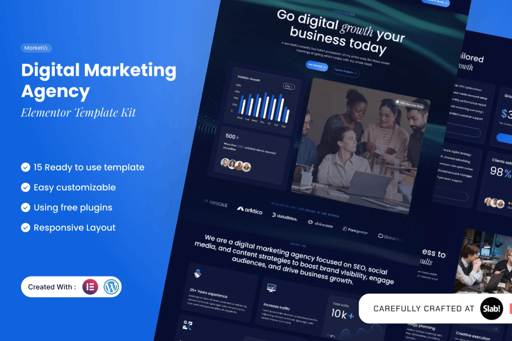 Digital Marketing Agency Elementor Template