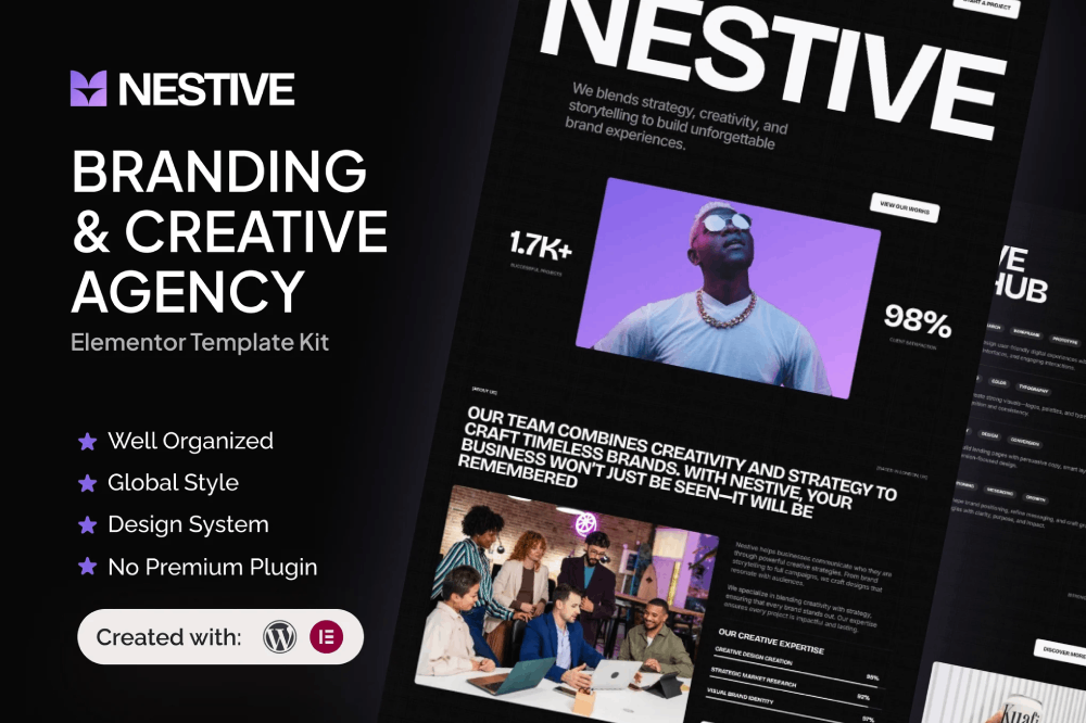 Branding & Creative Agency Elementor Template