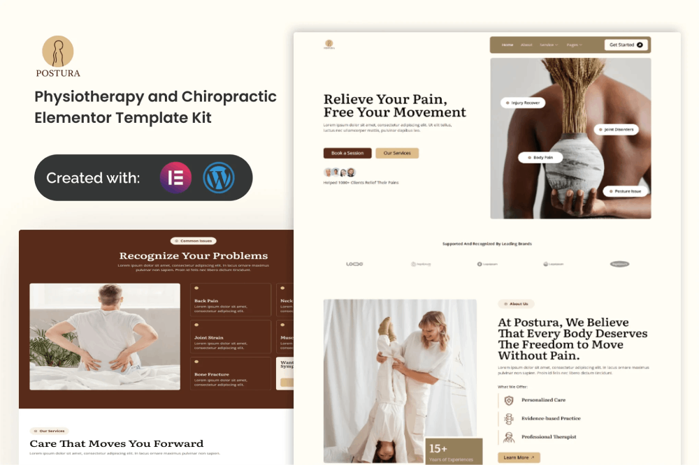 Physiotherapy & Chiropractic Elementor Template