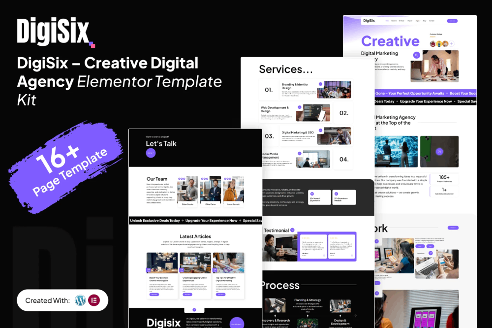 Creative Digital Agency Elementor Template