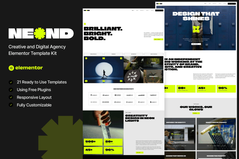 Creative & Digital Agency Elementor Template