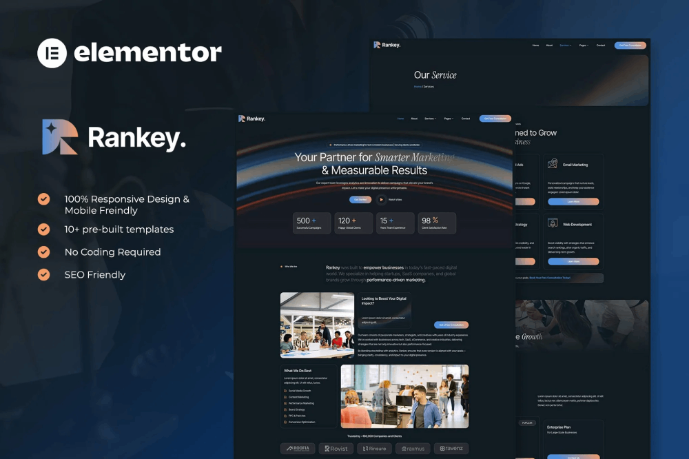 Digital Marketing Agency Elementor Template