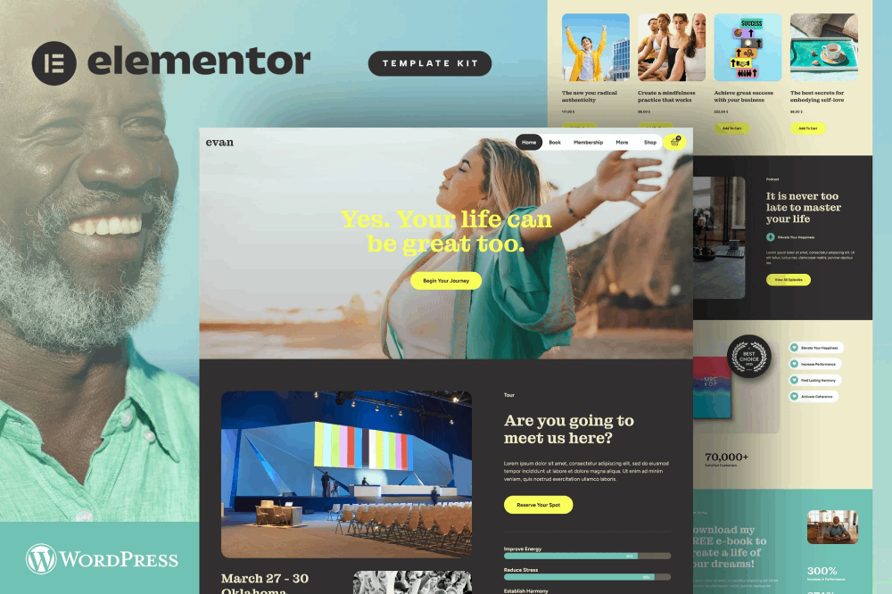 Life & Business Coach Elementor Template