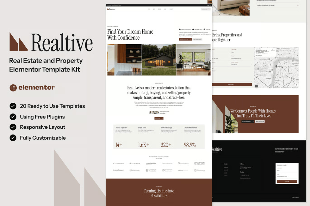 Real Estate & Property Elementor Template