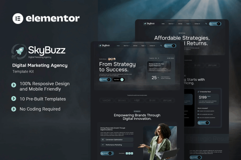 Digital Marketing Agency Elementor Template
