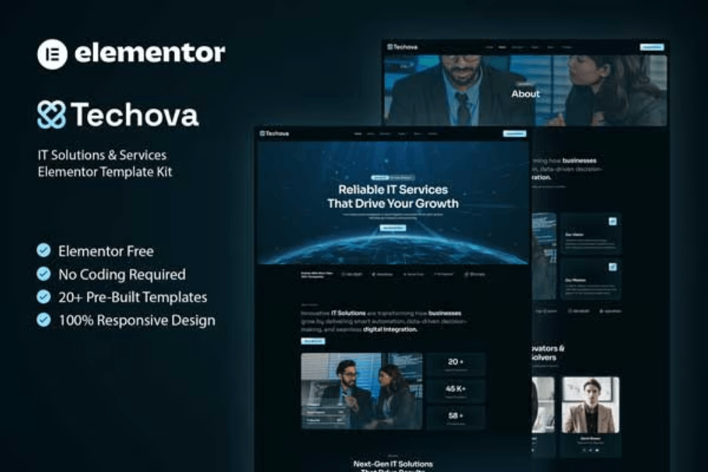 IT Solutions & Services Elementor Template