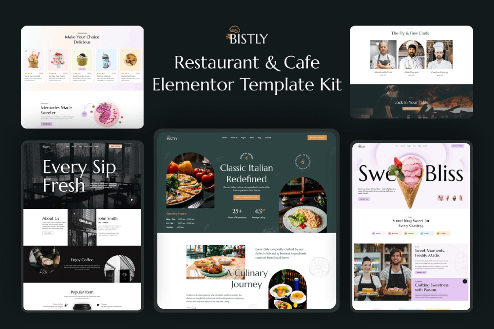Restaurant & Cafe Elementor Template