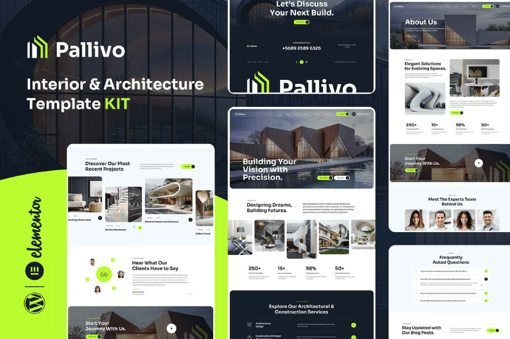 Interior & Architecture Elementor Template