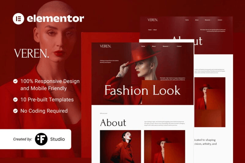 Model Fashion and Styling Service Elementor