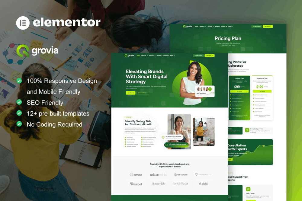 Digital Marketing Agency Elementor Pro Template
