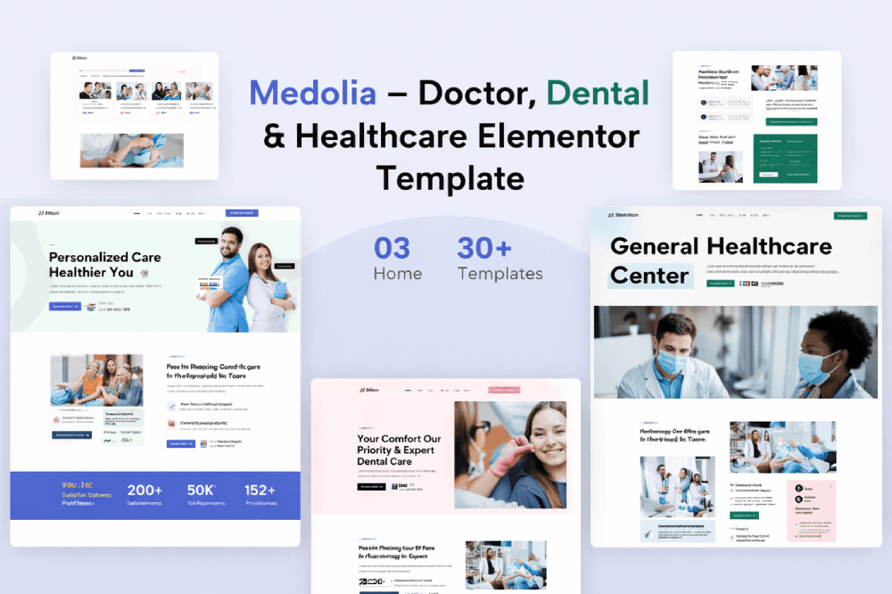 Doctor Dental & Healthcare Elementor Template
