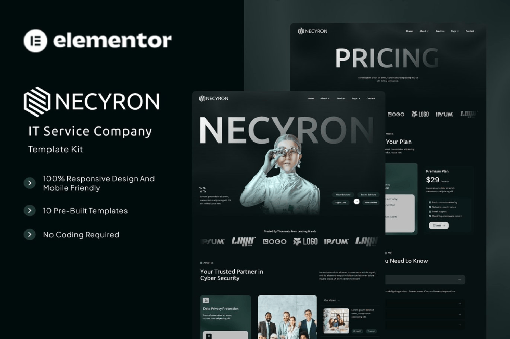 IT Service Company Elementor Template