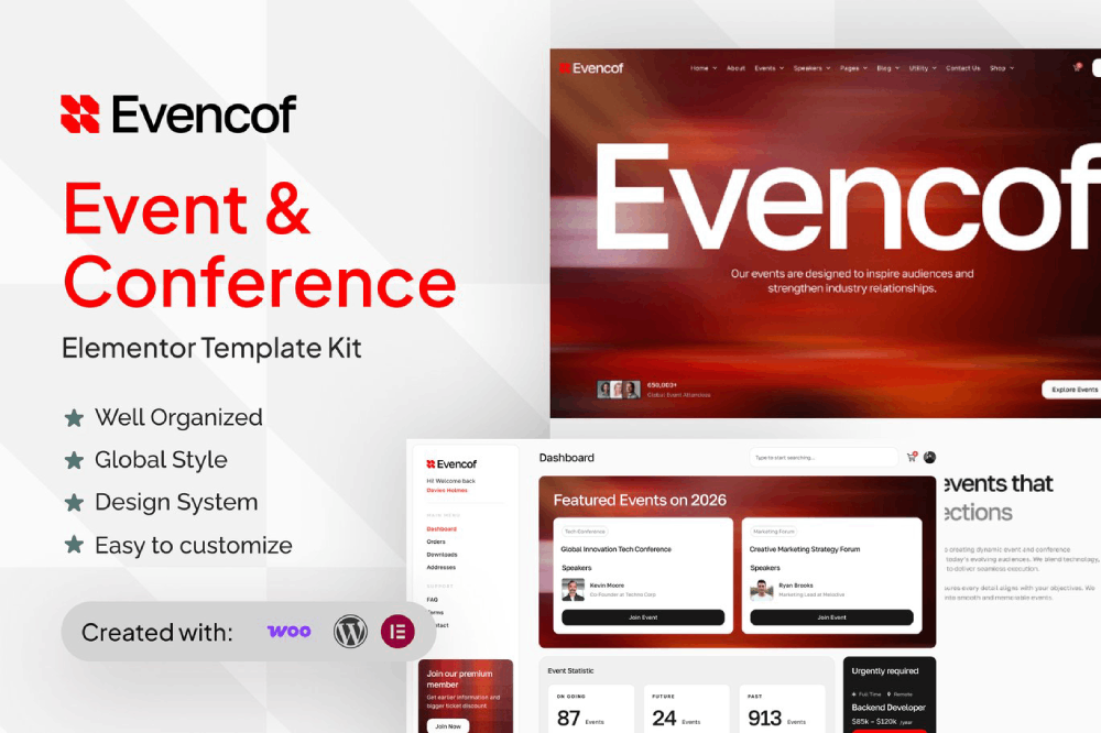Event & Conference Elementor Template