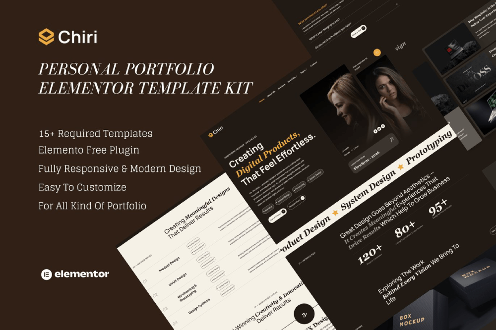 Personal Portfolio Elementor Template