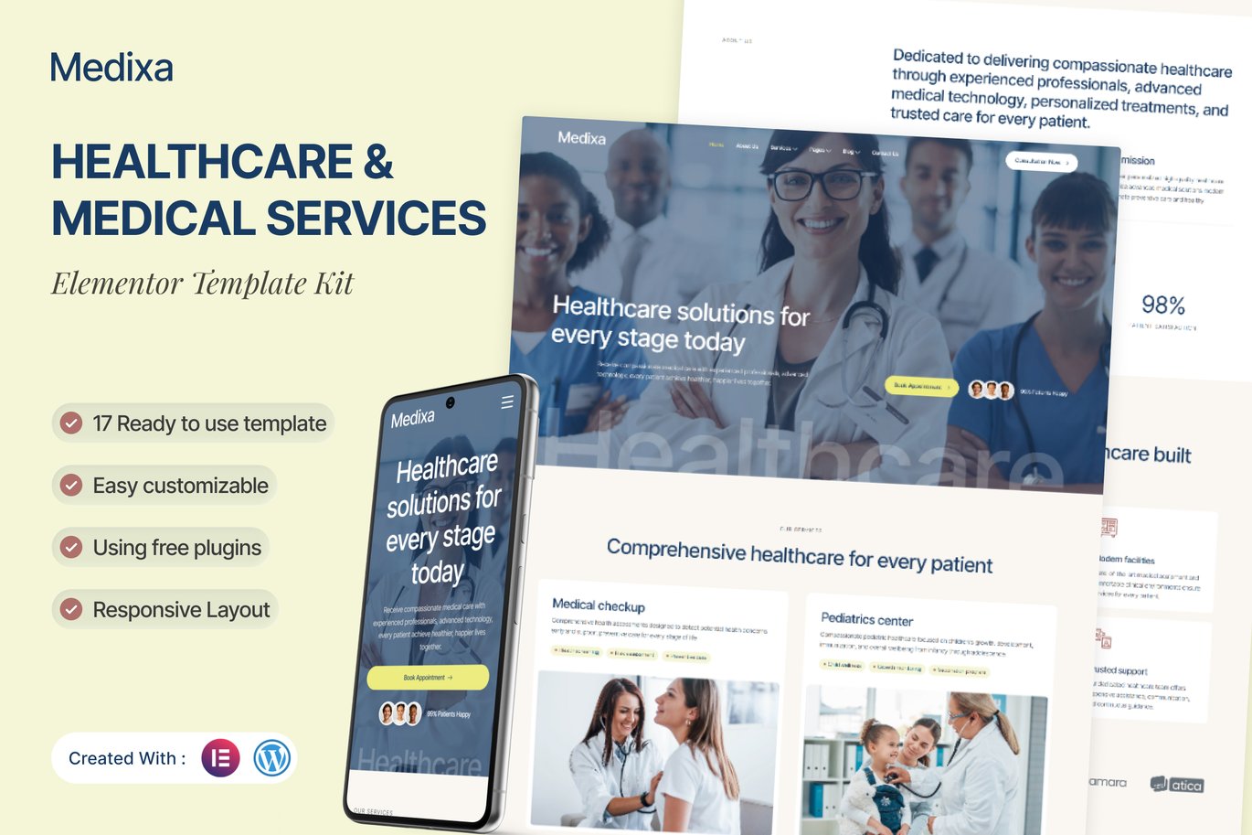 Healthcare & Medical Services Elementor Template