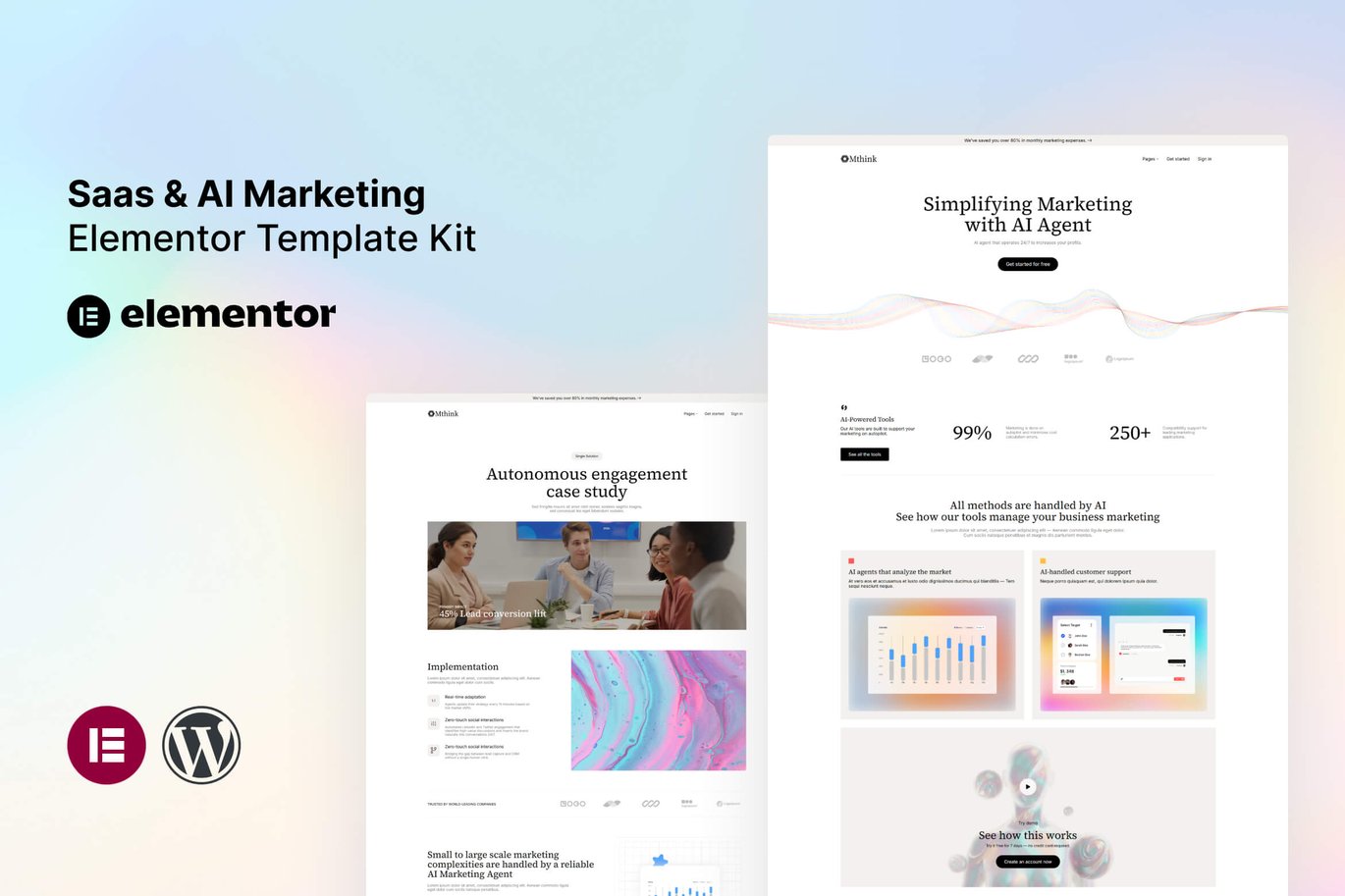 AI Marketing Elementor Template