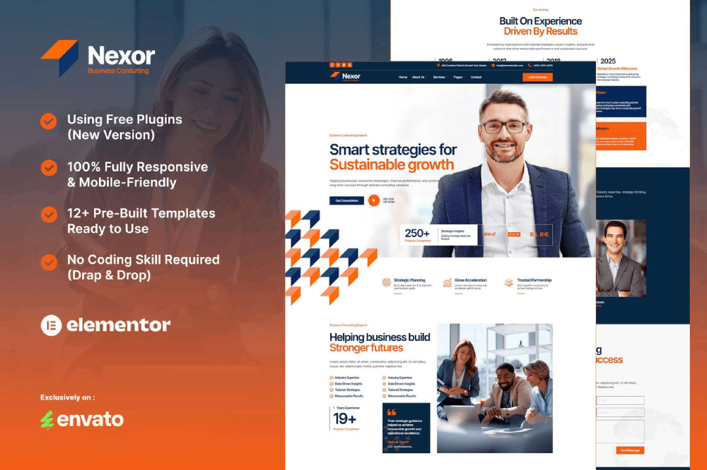 Business Consulting Elementor Template