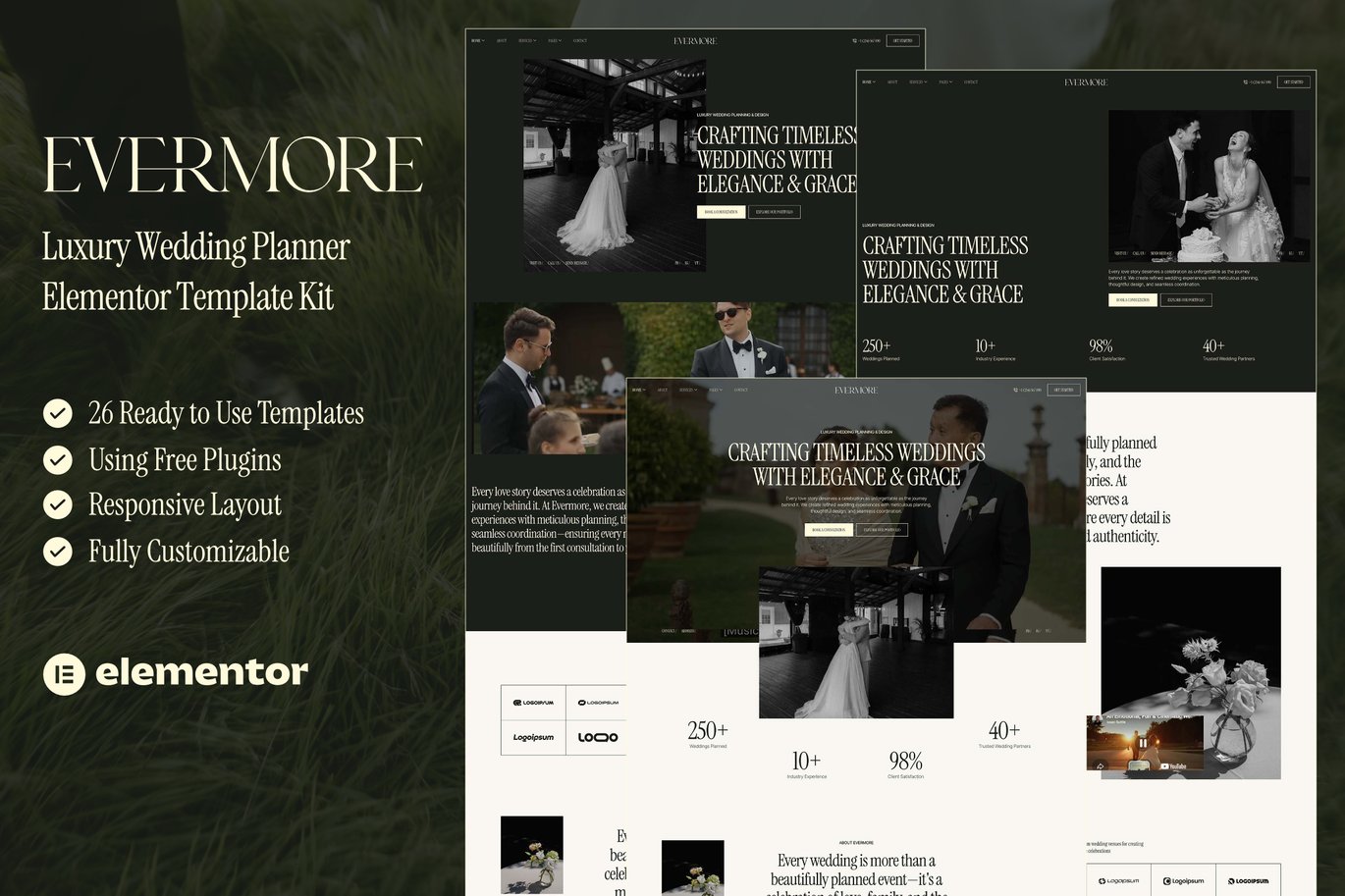 Luxury Wedding Planner Elementor Template