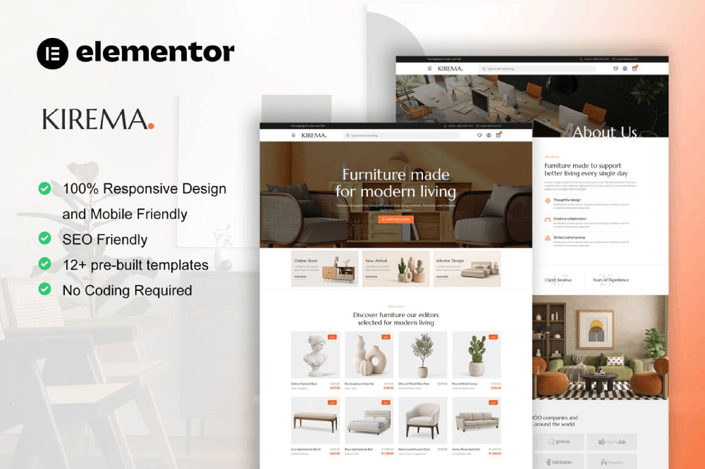 Furniture Shop Elementor Pro Template