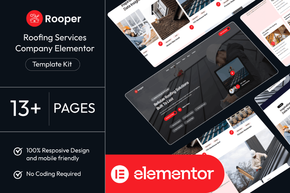 Roofing Services Elementor Template