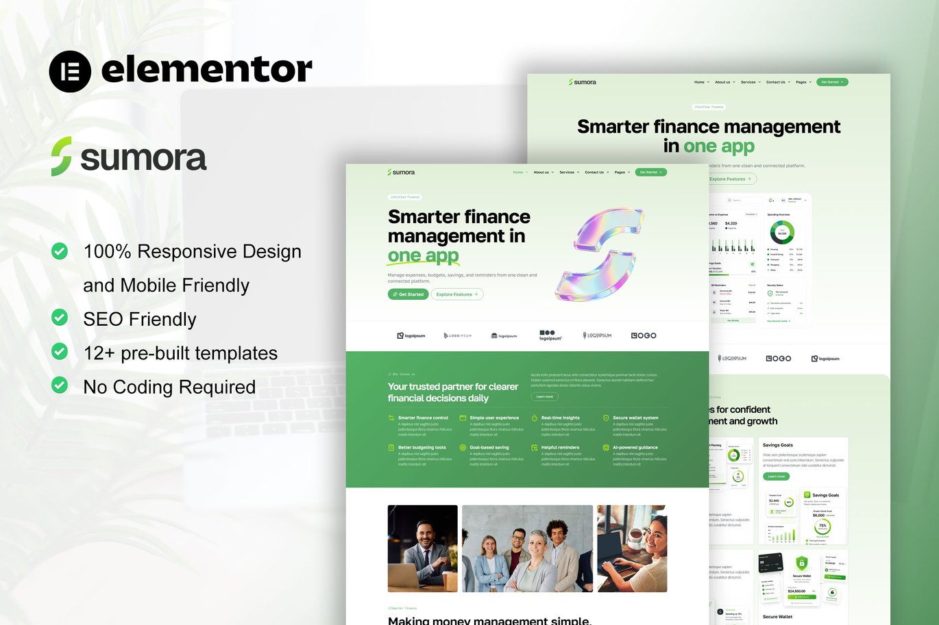 IT Services & Startup Company Elementor Template