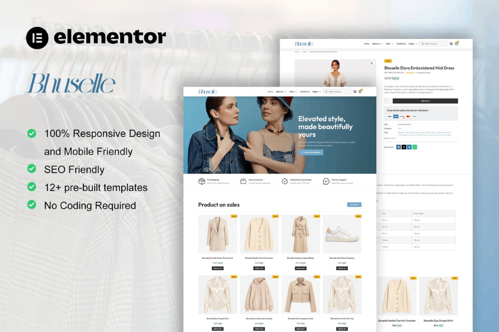 WooCommerce Fashion Store Elementor Template