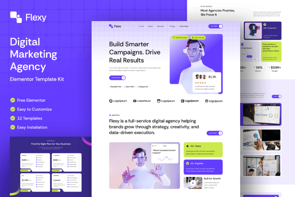 Digital Marketing Agency Elementor Template