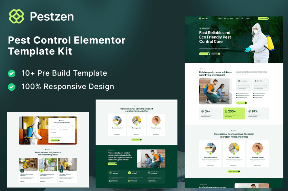 Pest Control Elementor Template