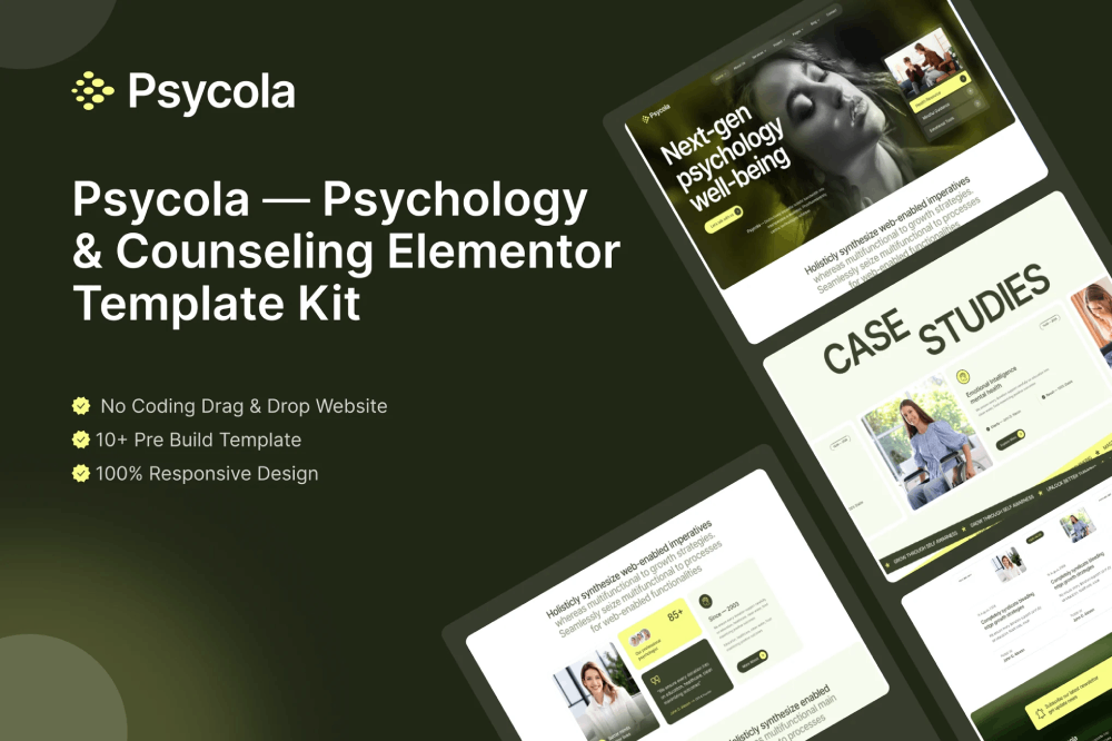 Psychology & Mental Health Elementor Template