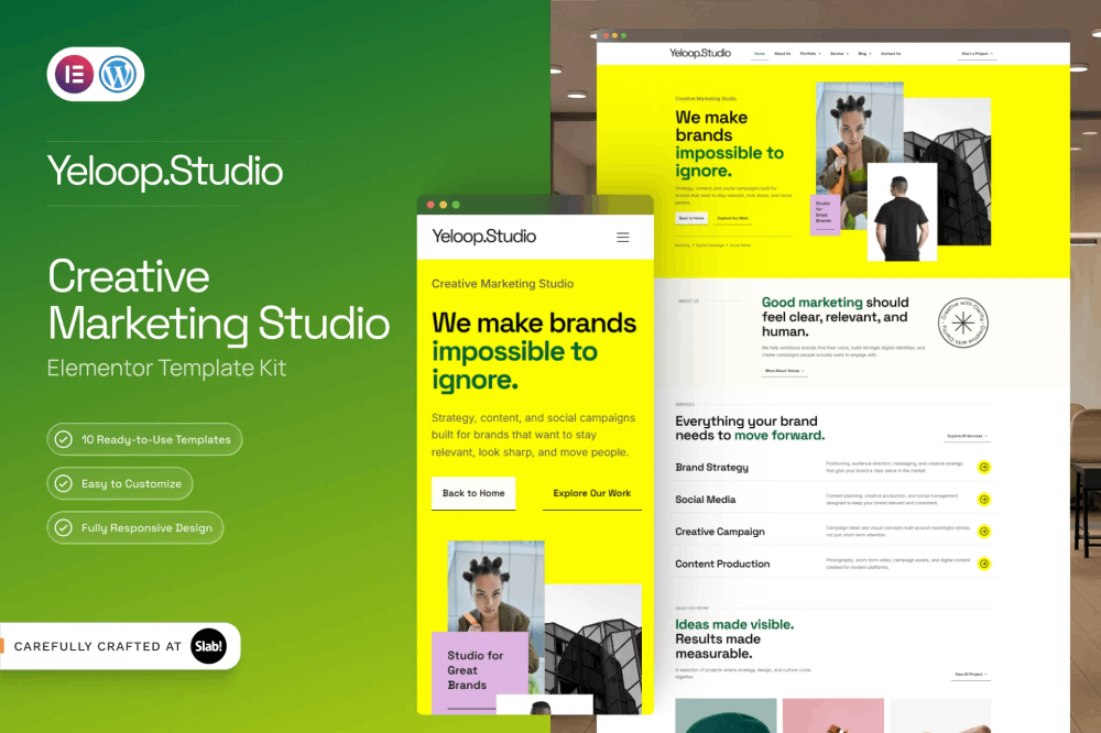 Creative Marketing Agency Elementor Template