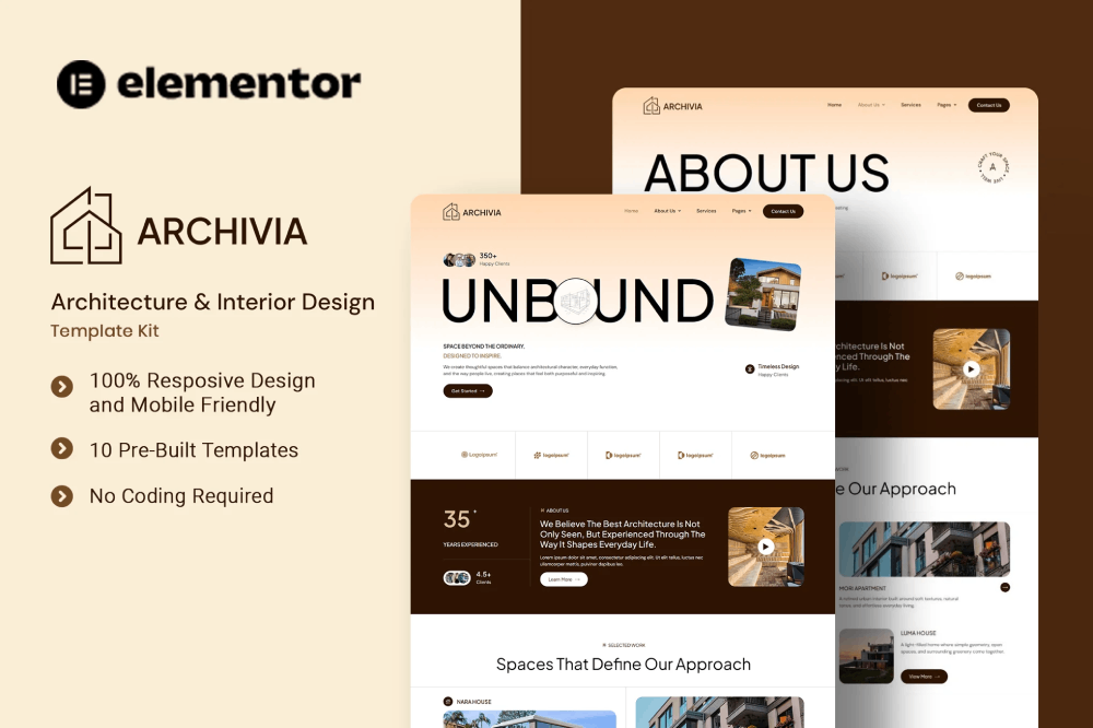 Architecture & Interior Design Elementor Template
