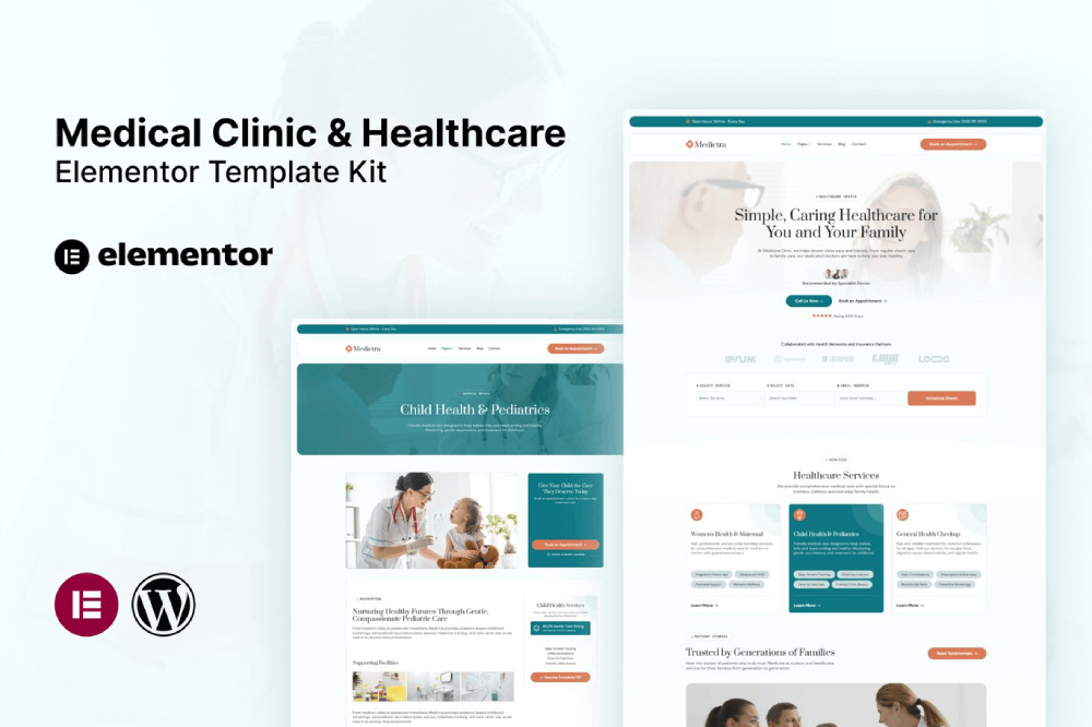Medical Clinic & Healthcare Elementor Template