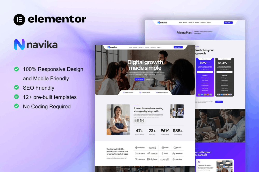Digital Marketing Agency Elementor Template