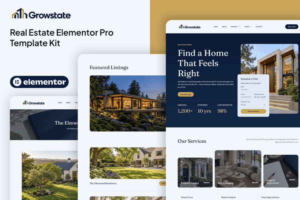 Real Estate Elementor Template
