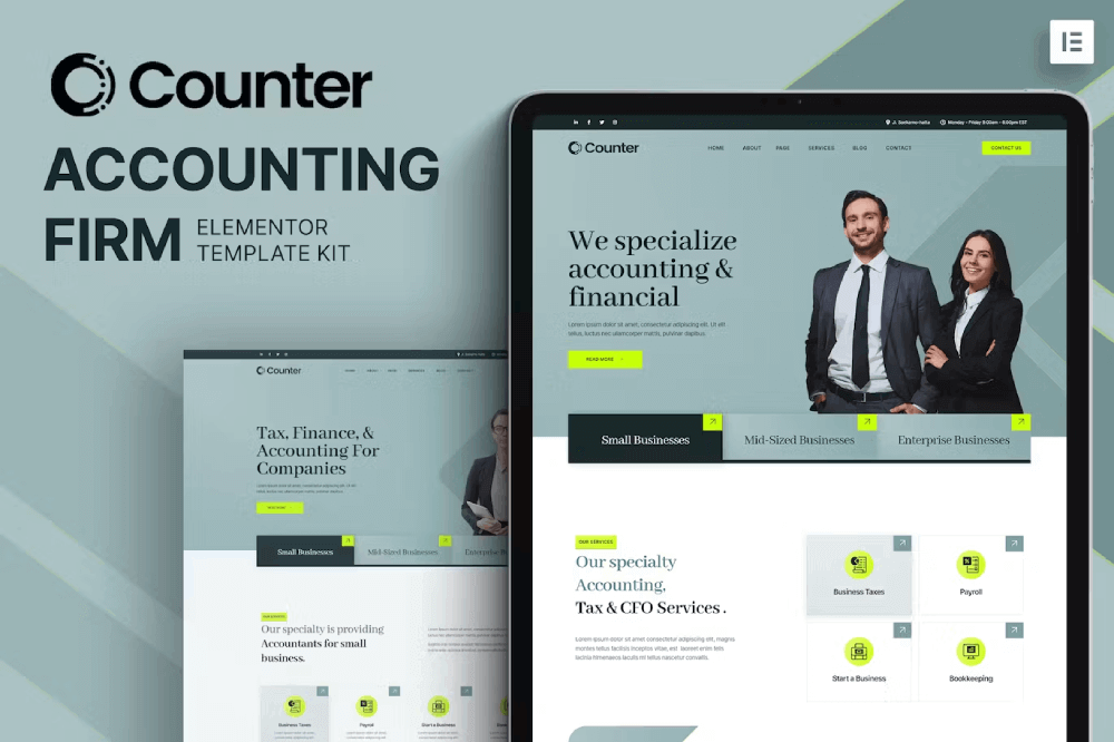 Accounting Firm Elementor Template