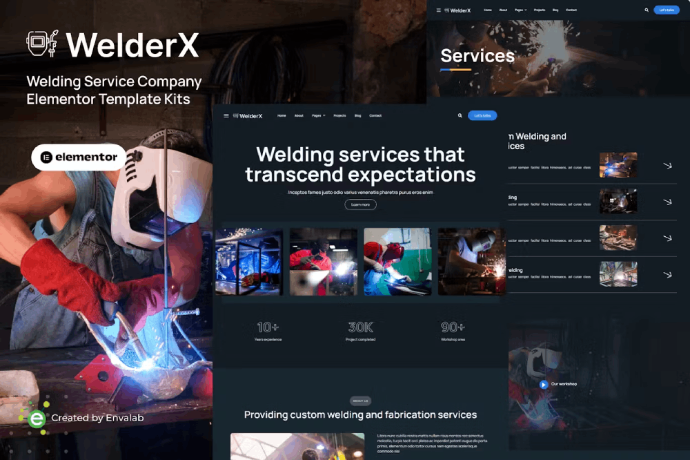 Welding Services Elementor Tempalate