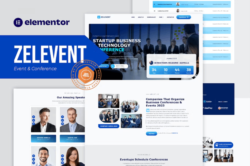 Event & Conference Elementor Template